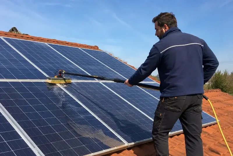 Nettoyage et entretien de panneaux solaires à Semussac